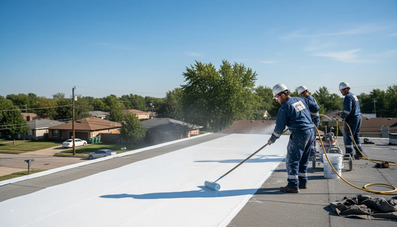 Commercial roof coating in Barry, IL near me